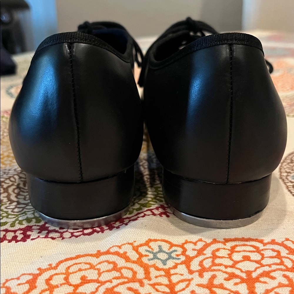 Capezio Black Leather Tap Dance Shoes size 14 women’s - Picture 4 of 9